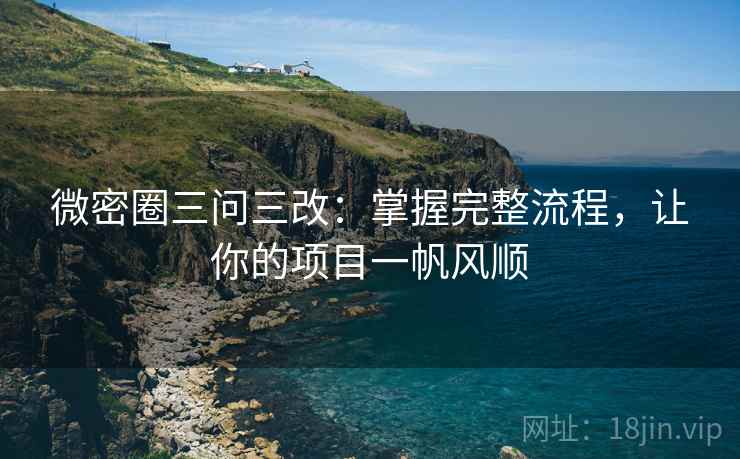 微密圈三问三改：掌握完整流程，让你的项目一帆风顺