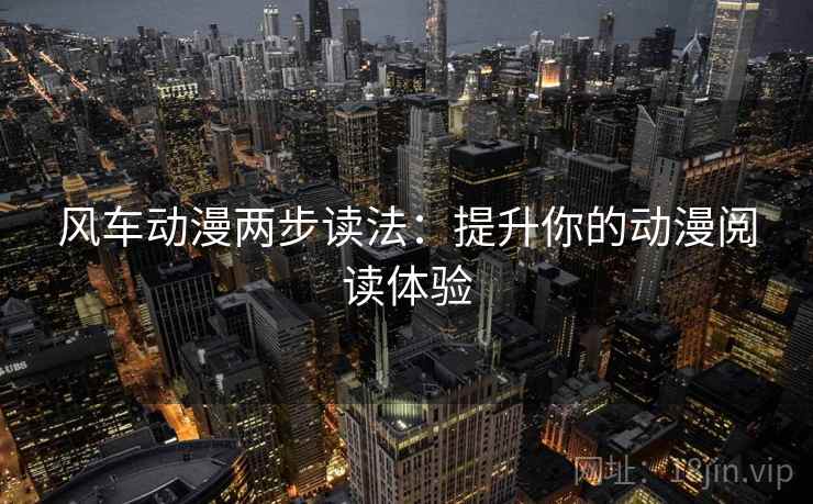 风车动漫两步读法：提升你的动漫阅读体验