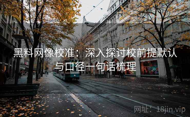 黑料网像校准：深入探讨校前提默认与口径一句话梳理