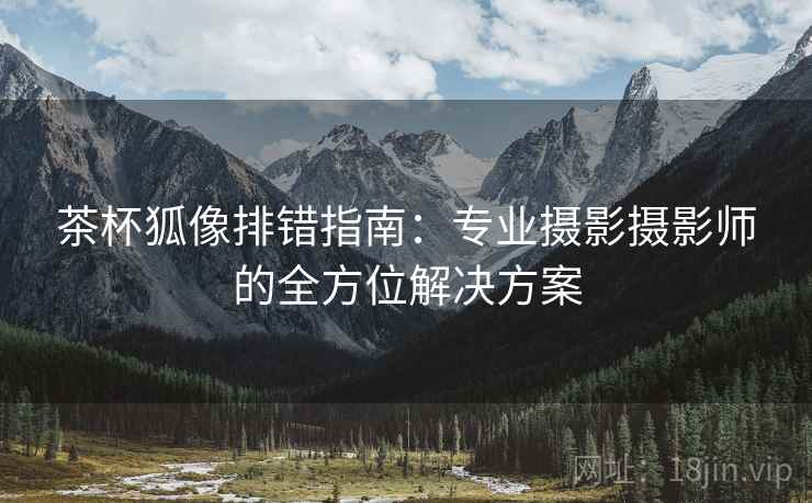 茶杯狐像排错指南：专业摄影摄影师的全方位解决方案