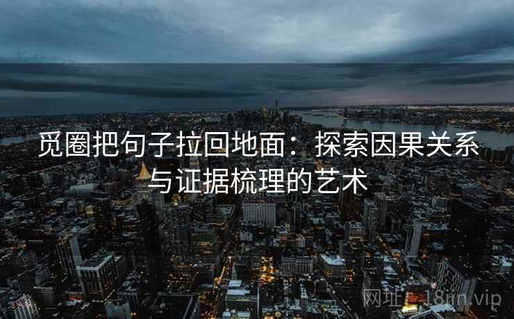 觅圈把句子拉回地面：探索因果关系与证据梳理的艺术
